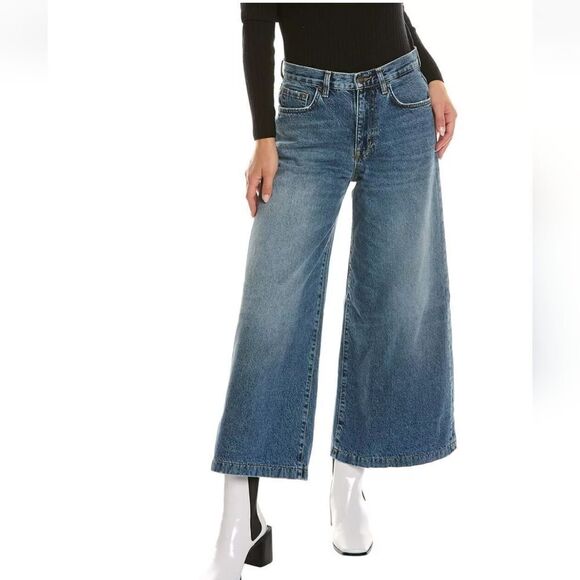 NWT Current/Elliott Wide Leg Crop - Bromes - Picture 4 of 10